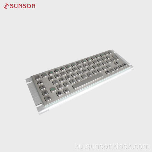 Keyboard Metal Endustrî ya IP65 a Waterproof